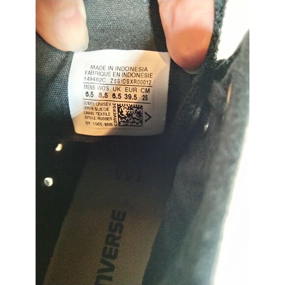 Converse Chuck Taylor All Star Dark Wash High-Top Sneakers M6.5W8.5 Adult - Picture 10 of 10